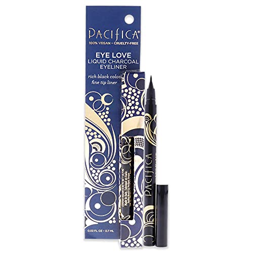 Pacifica Eye Love Liquid Charcoal Eyeliner - Black Women 0.02 oz