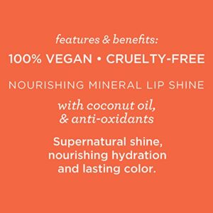 Pacifica Beauty Enlightened Gloss Mineral Lip Shine Poppy