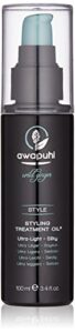 paul mitchell awapuhi wild ginger styling treatment oil, dry-touch, leave-in formula, for all hair types, 3.4 fl. oz