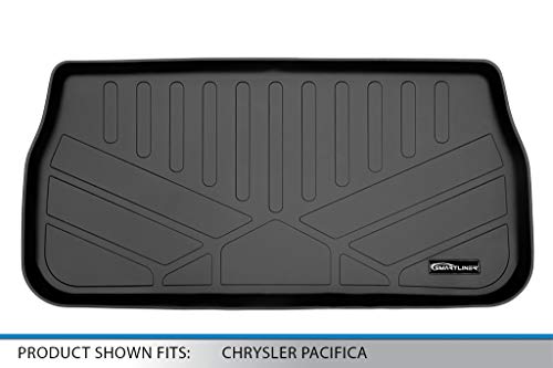 MAXLINER All Weather Cargo Liner Floor Mat Behind 3rd Row Black for 2017-2021 Chrysler Pacifica