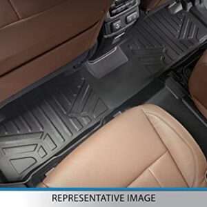 SMARTLINER Custom Fit Floor Mats 3 Row Liner Set Black for 2017-2021 Chrysler Pacifica Hybrid Model Only.