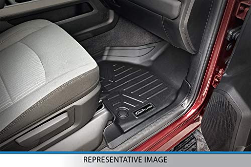 SMARTLINER Custom Fit Floor Mats 3 Row Liner Set Black for 2017-2021 Chrysler Pacifica Hybrid Model Only.