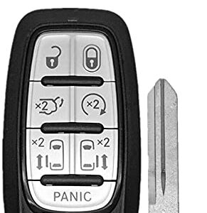 Smart Key Fob Cover Remote Case Keyless Protector Jacket for 2017-2022 Chrysler Pacifica 2020-2022 Voyager Keyless Remote Control Cover Part Numbers are Reference