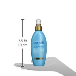 OGX Argan Oil of Morocco Hair-Texturizing Sea Salt Spray, Curl-Defining Leave-In Hair Styling Mist for Tousled Beach Waves and Textured Hold, Paraben-Free, Sulfate Surfactants-Free, 6 fl oz