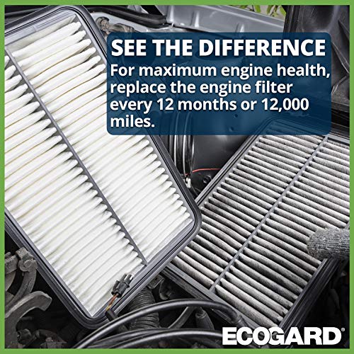 ECOGARD XA10583 Premium Engine Air Filter Fits Chrysler Pacifica 3.6L 2017-2021, Voyager 3.6L 2020-2021, Grand Caravan 3.6L 2021-2022