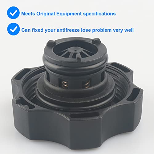 Radiator Coolant Recovery Cap, Replace 68442532AA Compatible with Chrysler Dodge Jeep Ram EcoDiesel - 2014-2021 Cherokee Ram 1500, 2017-2021 Pacifica Compass, 2016-2021 Durango Grand Cherokee, More