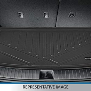 SMARTLINER Floor Mats 3 Rows and Cargo Liner Behind 3rd Row Set Black for 2017-2021 Chrysler Pacifica Hybrid Model Only