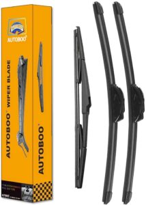 autoboo 26″+20″ windshield wipers with 14″ rear wiper blade replacement for chrysler pacifica 2017 2018 2019 2020 2021-original factory quality (pack of 3)