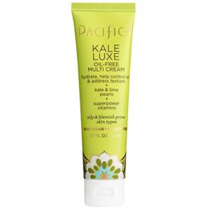 pacifica beauty kale luxe oil-free moisturizing face cream, for oily skin types, vegan and cruelty free, 1.7 fl oz