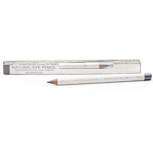 Pacifica Beauty Natural Eye Pencil in Gun Metal (Silver/Grey), 0.1 ounce