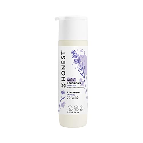 The Honest Company Silicone-Free Conditioner | Gentle for Baby | Naturally Derived, Tear-free, Hypoallergenic | Lavender Calm, 10 fl oz