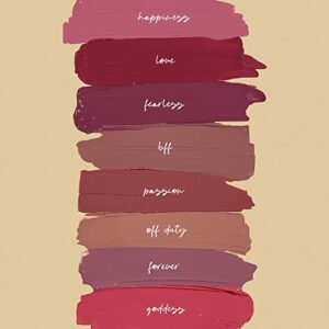 Honest Beauty Liquid Lipstick, Happiness with Avocado oil + Hyaluronic Acid |Lasting Hydration | EWG Certified + Dermatologist tested & Vegan + Cruelty free | 0.12 fl. oz.