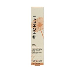 Honest Beauty CCC Clean Corrective with Vitamin C Tinted Moisturizer | Mineral SPF 30 | Vegan + Cruelty Free | Alabaster Fair Light, 1 fl oz