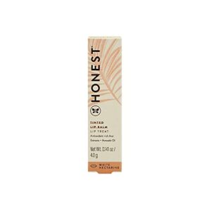 Honest Beauty Tinted Lip Balm | Antioxidant-rich Acai Extracts + Avocado Oil | EWG Certified, Vegan, Cruelty Free | White Nectarine