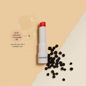 Honest Beauty Tinted Lip Balm | Antioxidant-rich Acai Extracts + Avocado Oil | EWG Certified, Vegan, Cruelty Free | White Nectarine