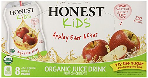 Honest Kids, Organic Appley Ever After Juice Drink, 6.75 Fl Oz (pack of 8)