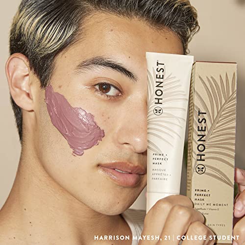 Honest Beauty Prime + Perfect Mask with Superfruits & Shea Butter | EWG Certified + Dermatologist Tested & Vegan + Cruelty Free | 2 fl. oz.