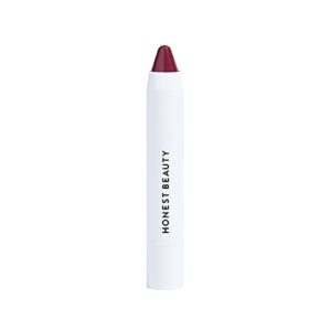 honest beauty lip crayon-demi-matte, mulberry with jojoba oil & shea butter | lightweight, high-impact color | ewg certified + dermatologist tested + hypoallergenic & cruelty free | 0.105 oz.