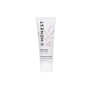 the honest company moisturizing hand cream | antioxidant-packed for dry skin | hypoallergenic, dermatologist tested, cruelty free | sweet almond, 1.7 fl oz