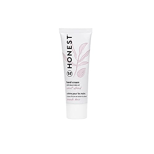 The Honest Company Moisturizing Hand Cream | Antioxidant-Packed for Dry Skin | Hypoallergenic, Dermatologist Tested, Cruelty Free | Sweet Almond, 1.7 fl oz