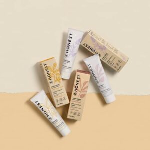 The Honest Company Moisturizing Hand Cream | Antioxidant-Packed for Dry Skin | Hypoallergenic, Dermatologist Tested, Cruelty Free | Sweet Almond, 1.7 fl oz