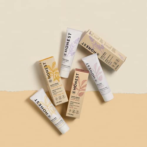 The Honest Company Moisturizing Hand Cream | Antioxidant-Packed for Dry Skin | Hypoallergenic, Dermatologist Tested, Cruelty Free | Sweet Almond, 1.7 fl oz