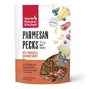 the honest kitchen parmesan pecks: beef, parmesan & blueberry recipe, 8 oz bag