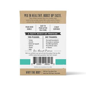 The Honest Kitchen Bone Broth POUR OVERS™ Wet Toppers for Dogs (12 pack), 5.5oz - Turkey & Salmon Stew