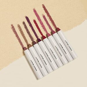 Honest Beauty Lip Crayon-Demi-Matte, Strawberry with Jojoba Oil & Shea Butter | Lightweight, High-Impact Color | EWG Certified + Dermatologist tested + Hypoallergenic & Cruelty free | 0.105 oz.