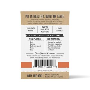 The Honest Kitchen Bone Broth POUR OVERS Wet Toppers for Dogs (Pack of 12), 5.5 oz - Beef Stew