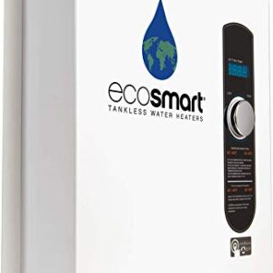 Ecosmart ECO 24 24 KW at 240-Volt Electric Tankless Water Heater with Patented Self Modulating Technology, 17 x 17 x 3.5