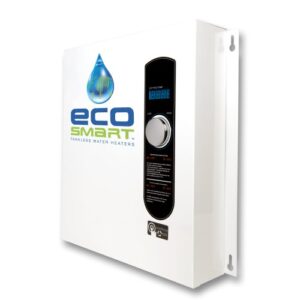 Ecosmart ECO 24 24 KW at 240-Volt Electric Tankless Water Heater with Patented Self Modulating Technology, 17 x 17 x 3.5