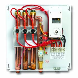 Ecosmart ECO 24 24 KW at 240-Volt Electric Tankless Water Heater with Patented Self Modulating Technology, 17 x 17 x 3.5