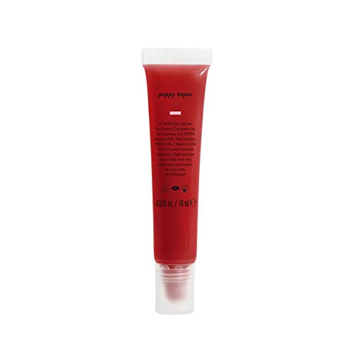 Honest Beauty Gloss-C Lip Gloss, Poppy Topaz with Coconut Oil + Jojoba Seed Oil| EWG Certified + Dermatologist Tested & Vegan + Cruelty free | 0.33 fl. Oz