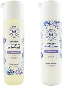 the honest company dreamy lavender shampoo and body wash and conditioner combo pack of 2