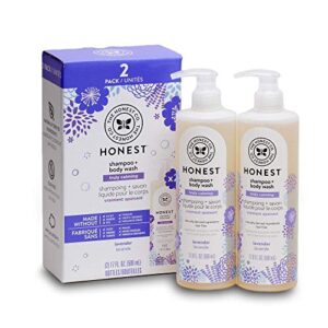the honest company truly calming shampoo & body wash (2 x 17 fl oz)total net wt (34 fl oz),, (), 1count