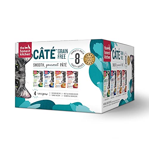 The Honest Kitchen Câté™ Grain Free Wet Cat Food Pâté Variety Pack - 5.5 oz (Pack of 8)