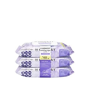 the honest company sanitizing alcohol wipes, lavender, 50 count (pack of 3)