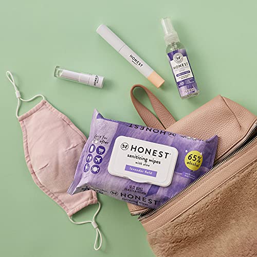 The Honest Company Sanitizing Alcohol Wipes, Lavender, 50 Count (Pack of 3)