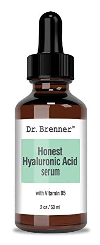 2 oz. Hyaluronic Acid Serum For Skin, Made with 100% Pure Hyaluronic Acid, Plumping, Anti-Aging, Hydrating, Moisturizing HA Serum With Vitamin B5 by Dr. Brenner (2 oz)