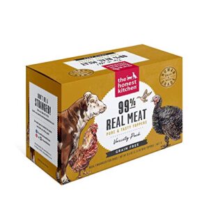 The Honest Kitchen 99% Meat Protein Variety Pack Dog Food Topper, 5.5 oz (Pack of 3)