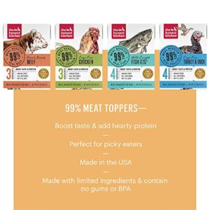 The Honest Kitchen 99% Meat Protein Variety Pack Dog Food Topper, 5.5 oz (Pack of 3)