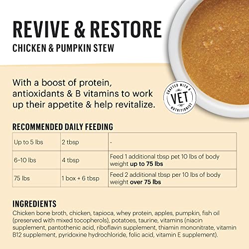 The Honest Kitchen Functional Pour Overs™: Revive & Restore - Chicken & Pumpkin Stew Dog Food Topper, 5.5 oz x12