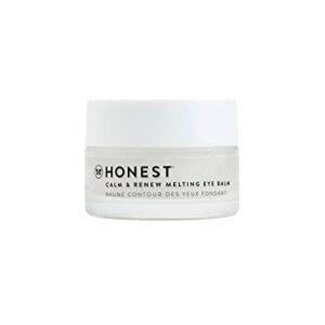 Honest Beauty Calm & Renew Melting Eye Balm with Shea Butter + Argan Oil + Aloe | For Sensitive Skin | Dermatologist + Ophthalmologist Tested | EWG Certified | Vegan + Cruelty Free | 0.5 oz