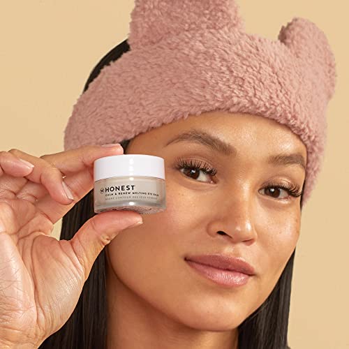 Honest Beauty Calm & Renew Melting Eye Balm with Shea Butter + Argan Oil + Aloe | For Sensitive Skin | Dermatologist + Ophthalmologist Tested | EWG Certified | Vegan + Cruelty Free | 0.5 oz