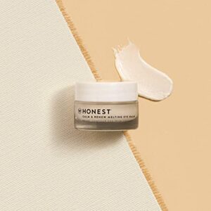 Honest Beauty Calm & Renew Melting Eye Balm with Shea Butter + Argan Oil + Aloe | For Sensitive Skin | Dermatologist + Ophthalmologist Tested | EWG Certified | Vegan + Cruelty Free | 0.5 oz