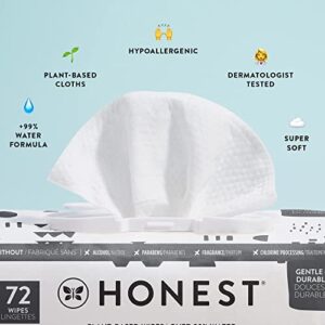 The Honest Company Clean Conscious Wipes | 100% Plant-Based, 99% Water, Baby Wipes | Hypoallergenic, Dermatologist Tested | Pattern Play, 10 Count (Pack of 2)