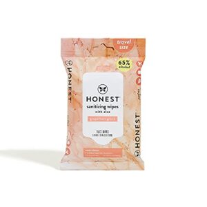 The Honest Company Sanitizing Alcohol Wipes, Grapefruit Grove, 15 Count (Pack of 10)