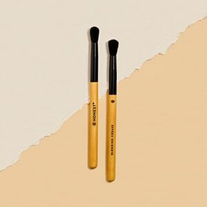 Honest Beauty Blending Crease Brush with Renewable Bamboo + Synthetic Bristles | Makeup Brush for Eyeshadow | Cruelty Free | 1 count