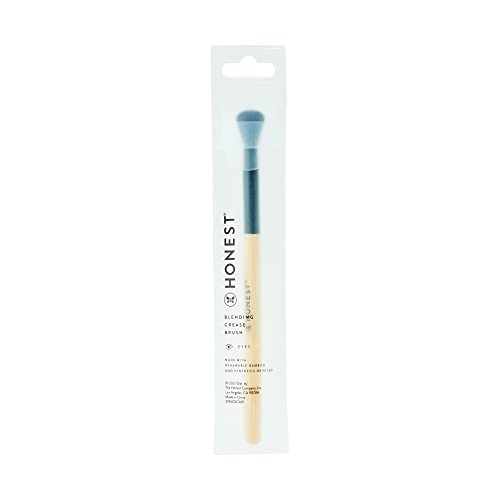 Honest Beauty Blending Crease Brush with Renewable Bamboo + Synthetic Bristles | Makeup Brush for Eyeshadow | Cruelty Free | 1 count